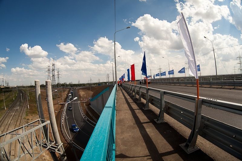 В Волгоградской области построили новый путепровод