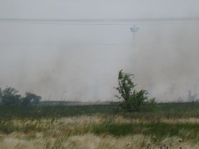 В Волгограде потушили крупный ландшафтный пожар
