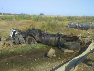 Под Волгоградом погиб 27-летний водитель большегруза, опрокинувшись в кювет