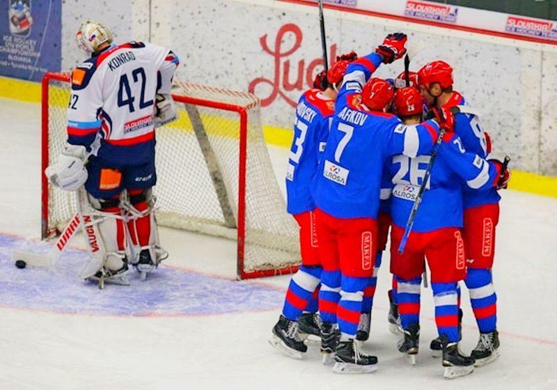 Российские олимпийцы обыграли Словакию