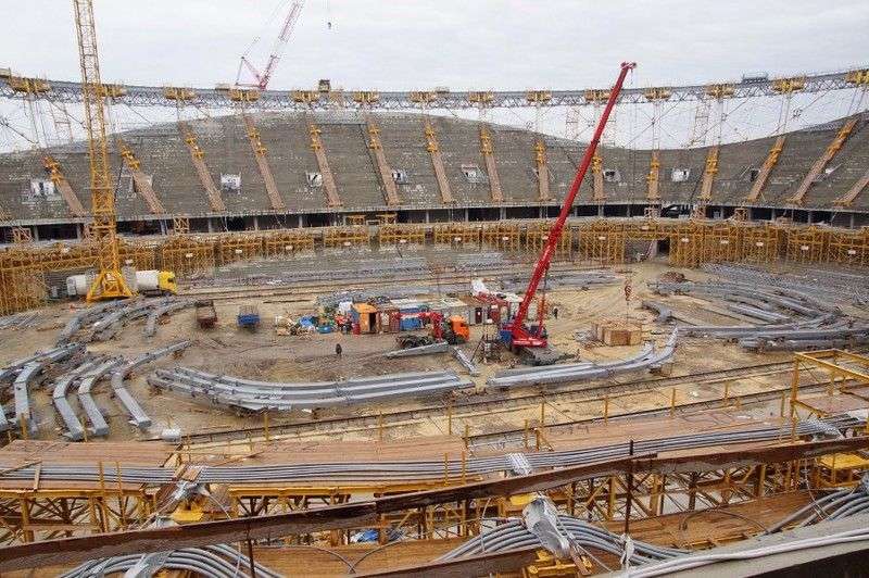Областные депутаты проверили стройку стадиона «Волгоград Арена»