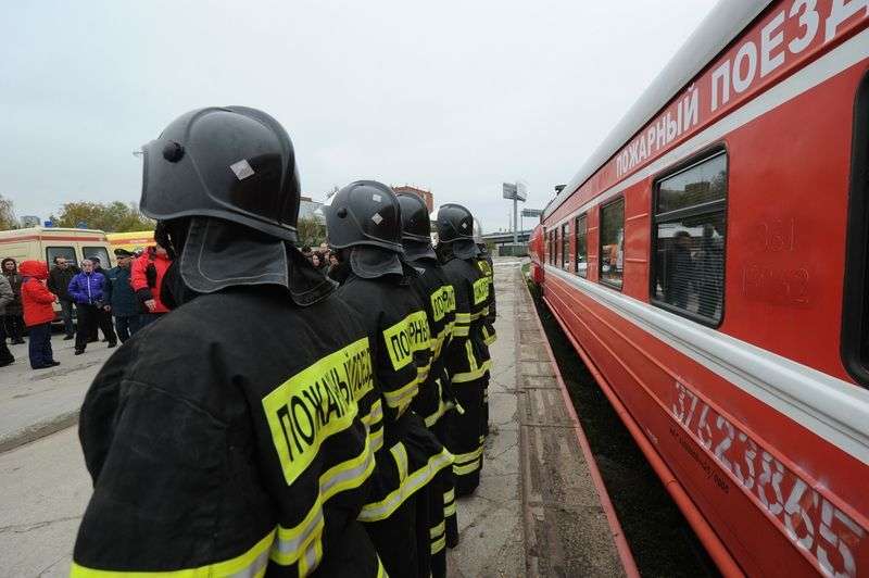 В Волгограде привели в готовность пожарные поезда