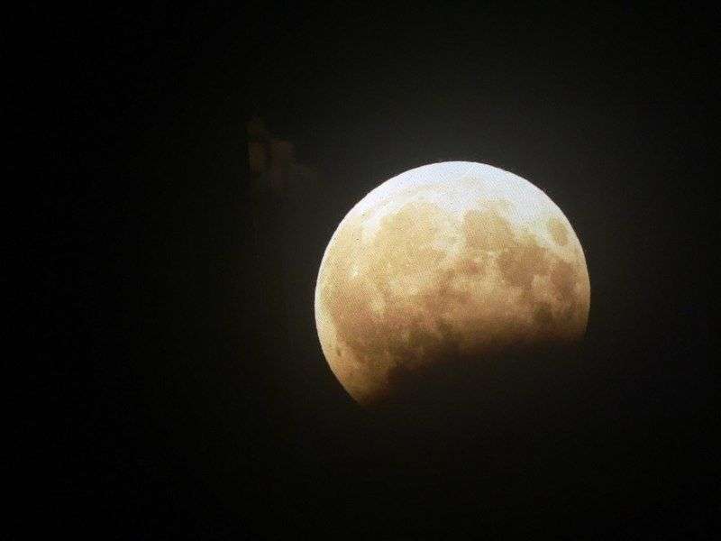 Волгоградцы делятся в сети снимками лунного затмения