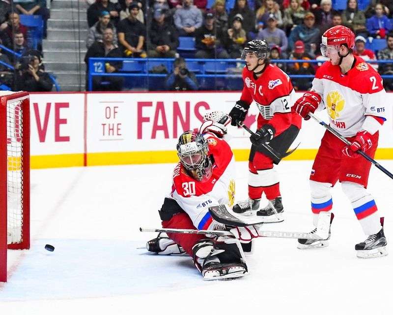 Россия U-20 проиграла в четвертом матче «Canada Russia Series». Видео