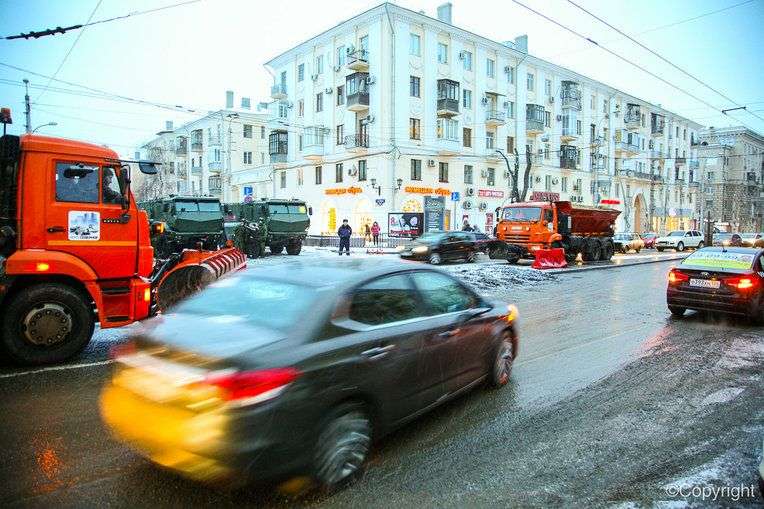 Дороги в Волгограде почти свободны
