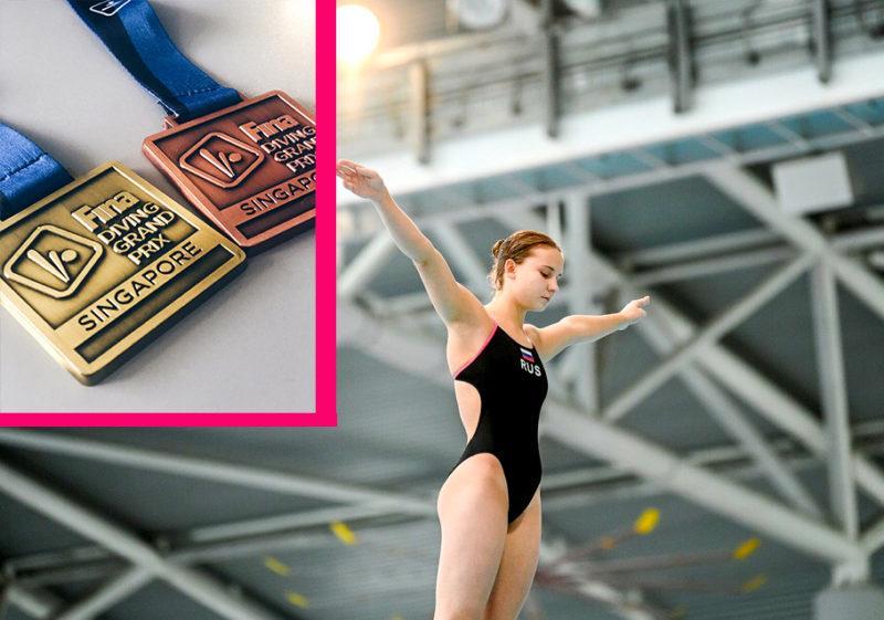 16-летняя волгоградка успешно завершила сезон по прыжкам в воду