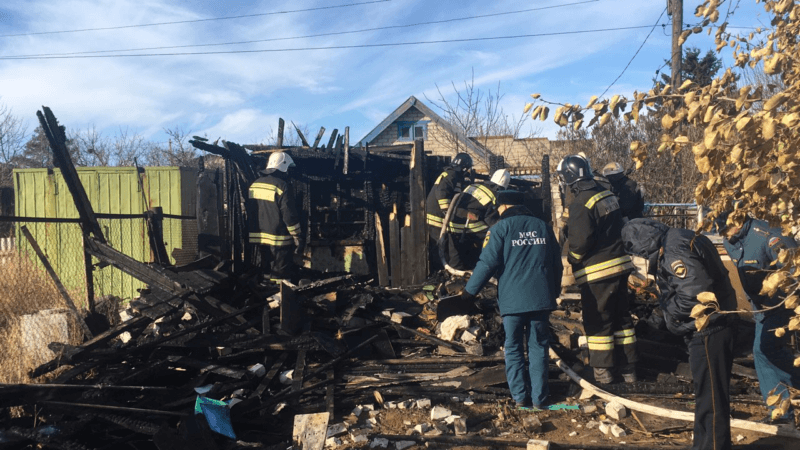 При пожаре в дачном доме в Советском районе погибла семья