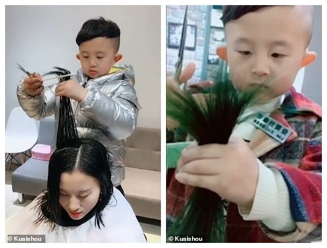 6-летний парикмахер из Китая стал звездой соцсетей