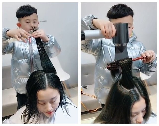 6-летний парикмахер из Китая стал звездой соцсетей