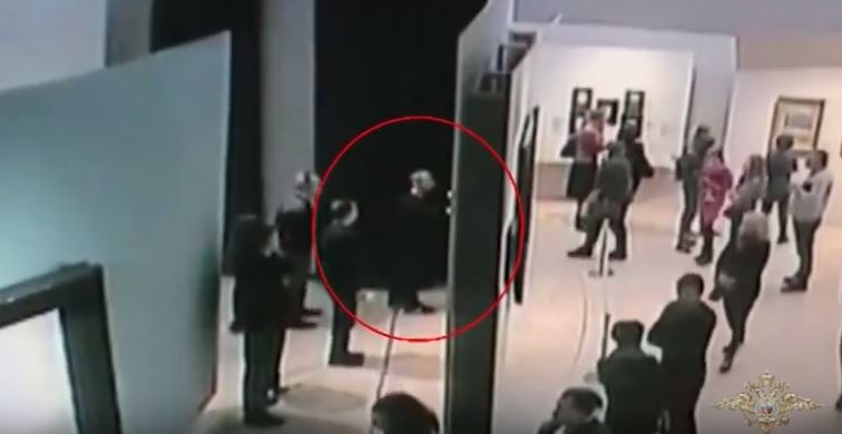 МВД опубликовало видео задержания подозреваемого в краже картины Куинджи