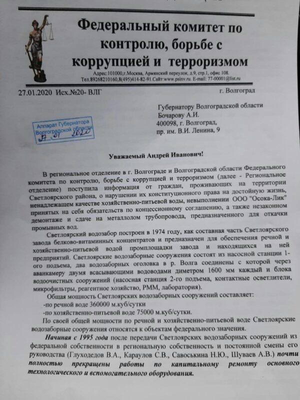 Федеральный комитет по борьбе с коррупцией потребовал отставки главы Светлого Яра Татьяны Распутиной