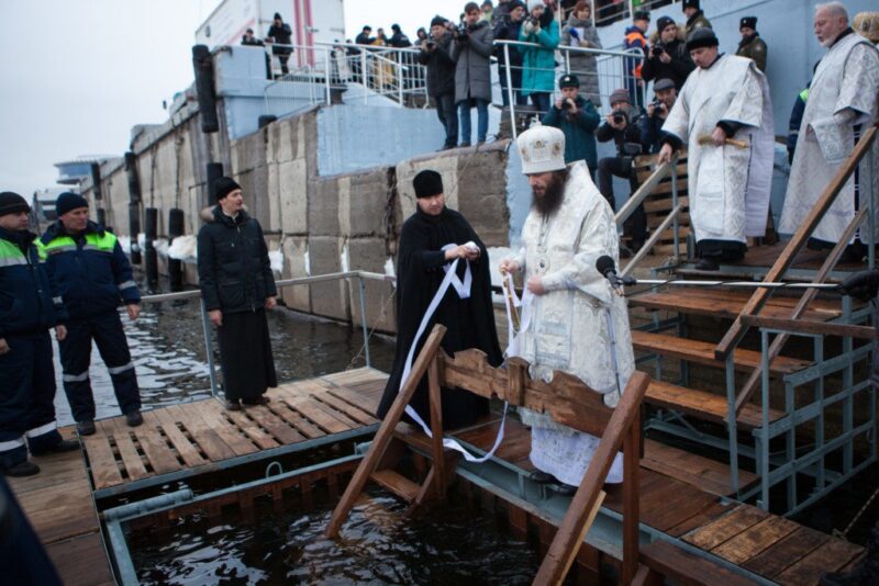 На Крещение освятят Волгу у Центральной набережной