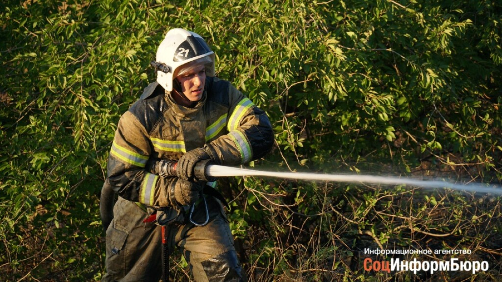 Пожарные не дали сгореть въездному знаку "Волгоград"