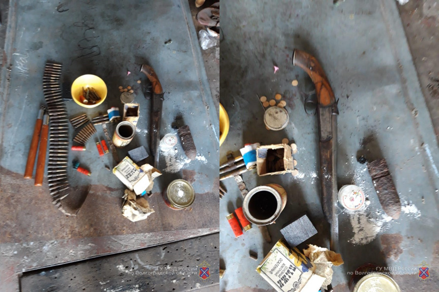 У безработного жителя Тракторозаводского района в гараже нашли целый склад боеприпасов