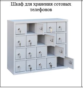 Администрация Волгоградской области покупает специальный шкаф для сотовых телефонов