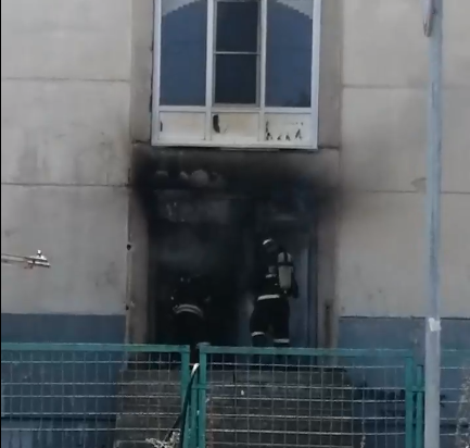 В школе Краснооктябрьского района случился пожар