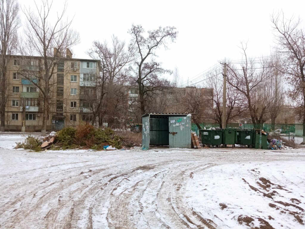 Во дворе многоквартирных домов в Волгограде выросла мусорная свалка в 50 кв.м.