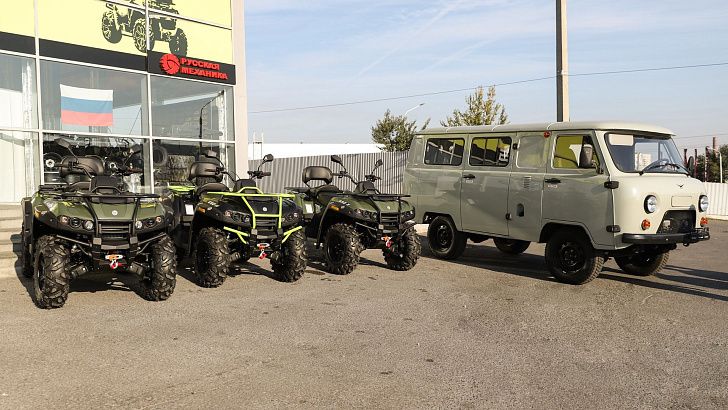 Отправлена новая партия авто и квадроциклов для военных