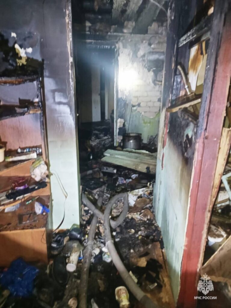 Пожар привел к гибели мужчины в Волгограде